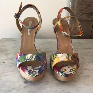 Stella McCartney floral heels
